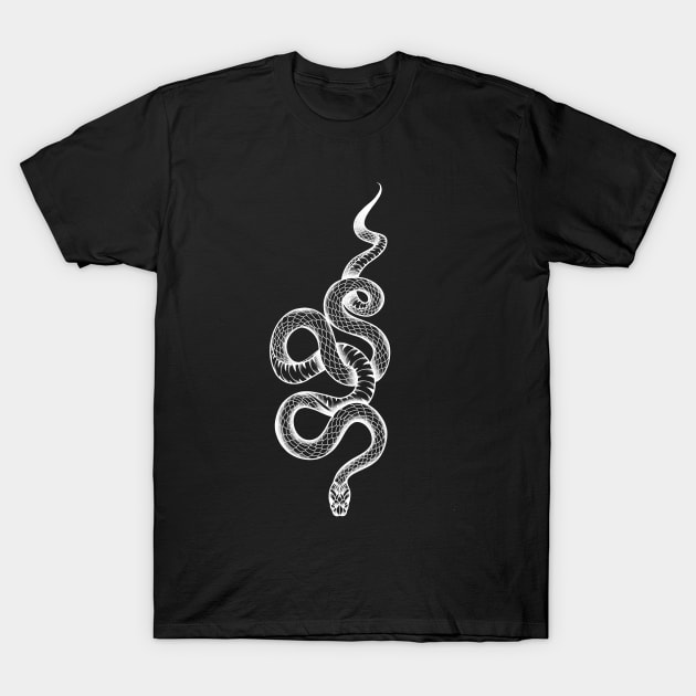 Contrast Snake T-Shirt by Wave10